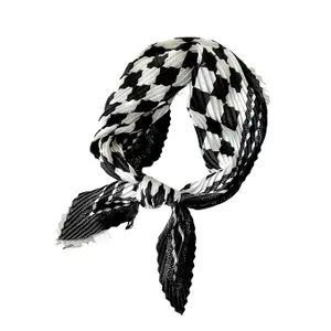 Printed Women Scarf | Scarf For Women Square | 70 * 70cm Yellow