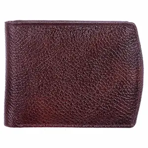 BLU WHALE Pure Leather Classic Brown Men's Wallet