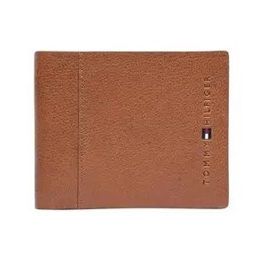 TOMMY HILFIGER Wallet of Men, Tan-Small, Davisville | Wallet for Men Leather Original