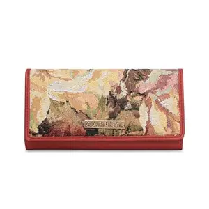 Caprese Women's Faux-Leather Neo Medium Wallet (Red)