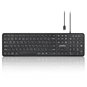 Perixx PERIBOARD-210C Wired Full-Size USB C Keyboard