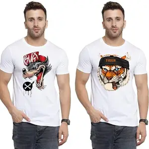 SST - Where Fashion Begins | DP-6875 | Polyester Graphic Print T-Shirt | for Men & Boy | Pack of 2