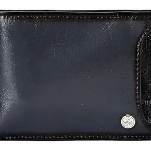 eske Moses Genuine Leather Mens Bifold Wallet - RFID - Currency Compartment - Coin Pocket 8 Card Holders