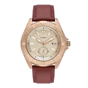 Visit the TIMEX Store TIMEX Analog Watch for Man with Round Dial & Water Resistant Men's Wrist Watches