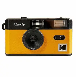Kodak Ultra F9 35mm Film Camera Camera - Retro Style, Focus Free, Reusable, Built in Flash, Easy to Use (Dark Night)