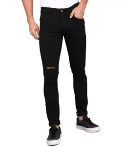 Visit the Urbano Fashion Store Urbano Fashion Men's Stretch Fit Mid Rise Knee Slit Distressed Jeans Stretchable