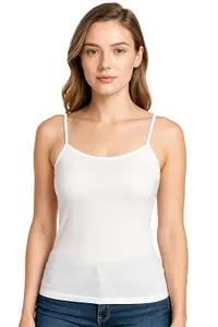 SONA Women's Solid Regular Fit Cami Shirt
