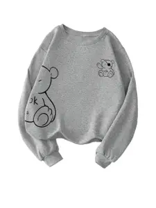 Visit the TAGAS Store TAGAS Bear Graphic Sweatshirt for Women | Trendy Oversized Pullover Sweatshirts | Soft Fleece Pullover Winterwear