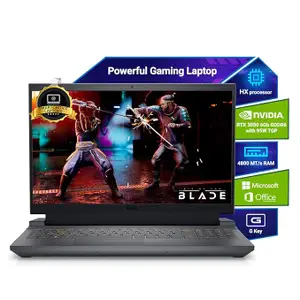 Dell [Smartchoice] G15-5530 Gaming, Intel Core i5-13450HX, 16GB DDR5, 1TB, NVIDIA RTX 3050,6GB GDDR6,15.6" (39.62cm) FHD 120Hz 250 nits,Backlit KB Win 11 + MSO'21,Dark Shadow Gray,2.65kg