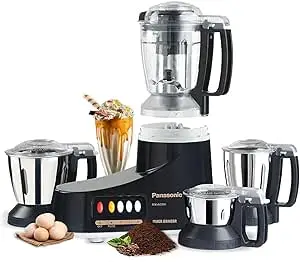 Panasonic Super Mixer Grinder, 1000W, Mx-Ac400, 3 Stainless Steel Jars, 1 Juicer Jar, 1Yr. Warranty