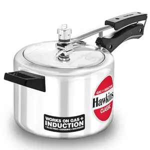Hawkins 4 Litre Classic Pressure Cooker, Induction Inner Lid Cooker, Pan Cooker, Best Cooker, (ICL40)