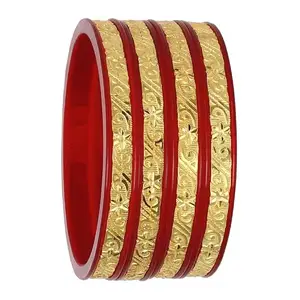 Barrfy Collections Traditional Design Gold Plated Set of 2 Bangles/Kada Set for Women and Girls-2.6