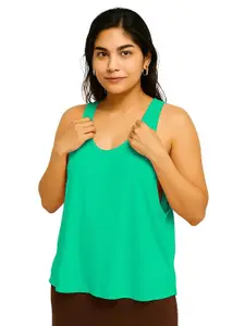 THE BLAZZE Fitness & Yoga Tank Top - Women's Comfortable, Loose Fit Sleeveless Vest 1005 NB104 Parent