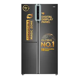Haier 598L Frost Free Inverter Triple Door Side by Side Refrigerator Appliance (HRT-683IS, Convertible)