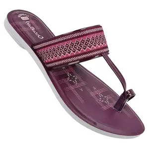 WALKAROO WL7536 Womens Fashion Sandals For Casual Wear and Regular use - DarkGrape