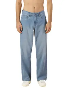 Visit the Thomas Scott Store Thomas Scott Men's | Relaxed Fit | Mild Wash | Wide Leg | Baggy fit | Casual | Jeans for Men (TSJ077_LightBlue_30)