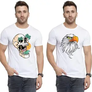 SST - Where Fashion Begins | DP-3254 | Polyester Graphic Print T-Shirt | for Men & Boy | Pack of 2