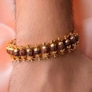 Fine Creation Bracelets for Men & Boys | Fashion Bracelet Energized Natural Rudraksha beads bracelet, Rudraksha, Wrist bracelet, Healing Bracelet - Blessed & Energized