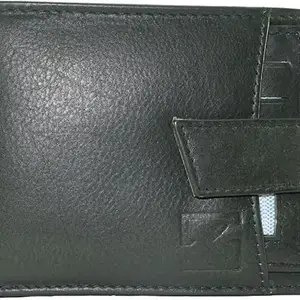 Young Arrow Men Casual Green Genuine Leather Wallet (6 Card Slots)