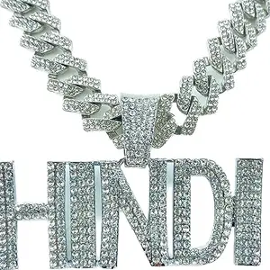 SAFISHA MC Stan Hindi Pendant Diamonds Plated (Pendant Only