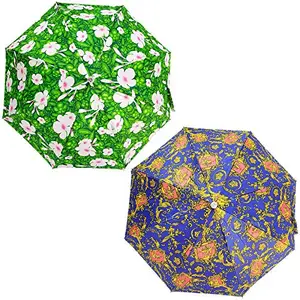 Rainpopson Umbrella for Women 2 Fold & Umbrella for Men (Multicolour)- Combo Set of 2