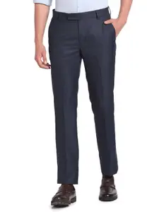 Visit the Arrow Store Arrow Men Regular fit Polyester SolidMid riseTrousers