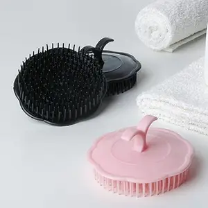 Soft comb for men,Soft Round Rubber Comb (Pack of 2)
