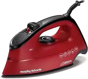Morphy Richards Steam Iron, White/Red"Min 1 year manufacturer warranty"