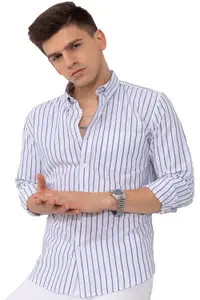 Visit the U TURN Store U TURN Men's Casual Printed Striped Stylish Latest Formal Shirt for Men