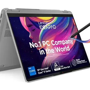 Lenovo IdeaPad Flex 5 Intel Core i7-1355U 14"(35.5cm) WUXGA+ IPS 2-in-1 (16GB/512GB SSD/Win 11/Office 2021/Backlit KB/FPR/FHD Camera/Alexa/3 Month Game Pass/Arctic Grey/1.5Kg), 82Y004TIN