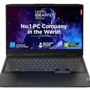 Lenovo IdeaPad Gaming 3 12th Gen Intel Core i5 12450H 15.6" (39.62cm) FHD IPS 120Hz Gaming (16GB/512GB SSD/Win11/Office 21/NVIDIA RTX 3050 4GB/Alexa/3 Mon Game Pass/Onyx Grey/2.3Kg), 82S9017TIN