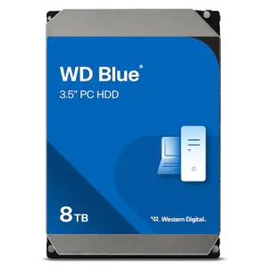 Western Digital 8TB WD PC Internal Hard Drive HDD - 5640 RPM, SATA 6Gb/s, 256 MB Cache, 3.5" - WD80EAAZ