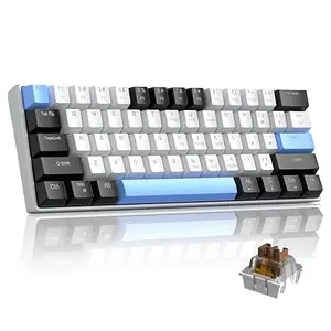 Camiysn 60% Mechanical Gaming Keyboard,Mixed Color Keycaps Gaming Keyboard