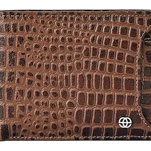 eske Moses Genuine Leather Mens Bifold Wallet - RFID - Currency Compartment - Coin Pocket 8 Card Holders