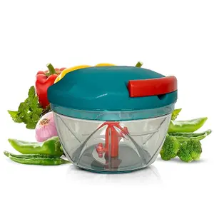 Multipurpose Plastic Vegetable Chopper Cutter 3 Blades for Effortlessly Chopping Vegetables and Fruits for Kitchen