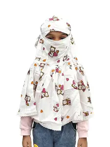Cotton Face Scarf For Girls – Soft, Breathable Neck Gaiter for UV Protection, Dust, and Wind Shield – Ideal for Hiking, Cycling, Running, and Everyday Wear
