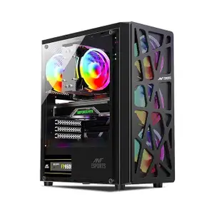 Gaming Computer Desktop Pc Core i7-2600 CPU/GT 730 4GB Dedicated Graphics Card/16GB Ram/RGB Black Cabinet/Windows 10 Pro/WiFi-Ready to Play (512GB SSD)