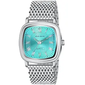 Visit the LOUIS DEVIN Store LOUIS DEVIN Mesh Steel Chain Analog Wrist Watch for Men (LD-G042)
