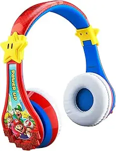 eKids Super Mario Wireless tooth Portable Kids Headphones