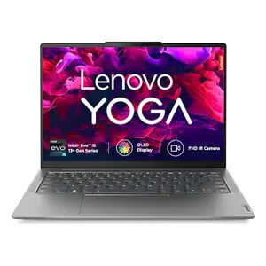 Lenovo Yoga Slim 6 13th Gen Intel Evo Core i5 13500H 14"(35.5cm) WUXGA-OLED 400Nit (16GB/1TB SSD/60Hz Refresh/Win 11/Office 2021/Backlit KB/Alexa/3 month Game Pass/Grey/1.3Kg), 83E00012IN