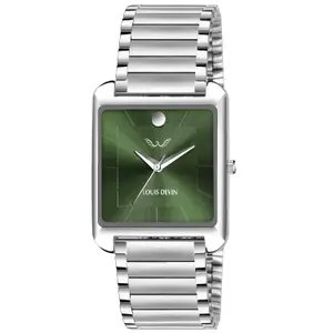 Visit the LOUIS DEVIN Store LOUIS DEVIN Stainless Steel Chain Analog Wrist Watch for Men (Brown/Silver Dial) | LD-G057
