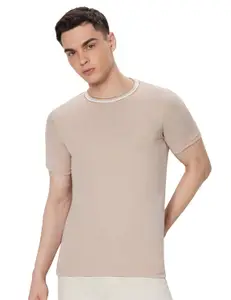 Visit the Symbol Premium Store Symbol Premium Men's Cotton Rich Textured T-Shirt - Regular Fit | Pique Knit | Round Neck (Available in Plus Sizes)