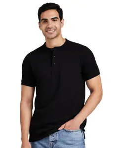 Brand: Amazon Brand - Symbol Amazon Brand - Symbol Men's Cotton Rich Polo T Shirt | Mandarin Collar Tshirts | Half Sleeves | Plain - Regular Fit (Available in Plus Sizes)