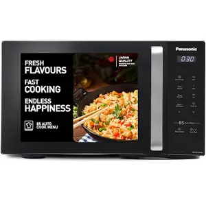 Panasonic 25L Solo Microwave Oven (NN-ST310QBFG, 85 Auto Cook Menus)