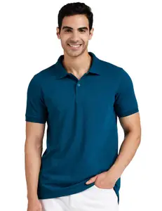 Brand: Amazon Brand - Symbol Amazon Brand - Symbol Men's Cotton Rich Solid Polo Tshirt | Collar Tshirts | Half Sleeves | Plain-Regular Fit (Available in Plus Sizes)