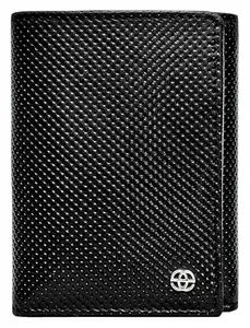 eske Fortis Genuine Leather Mens Trifold Wallet - 6 Card Holders