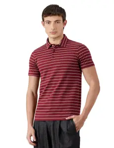 Brand: Amazon Brand - Symbol Amazon Brand - Symbol Men's Cotton Rich Striper Polo Collar Striped Tshirts | Half Sleeves-Regular Fit (Available in Plus Sizes)