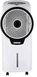 Geepas GAC9580 High Speed Rechargeable Air Cooler Portable 3Speed Swing Function Air Conditioner for Room, Off Kitchen and More 2 Years Warranty