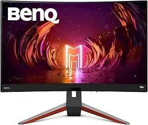 BenQ MOBIUZ EX2710R 27 inch 2K QHD Curved Gaming Monitor, 165Hz 1ms, 1000R Curve, HDRi, Dual Speakers + Subwoofer, AMD