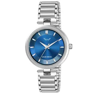 Visit the LOUIS DEVIN Store LOUIS DEVIN Women's Analog Wrist Watch with Stainless Steel Chain
